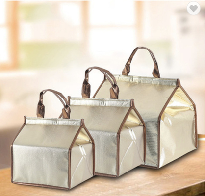 Un buen precio. OEM bolso de enfriador de aislamiento térmico impermeable CMYK coloreado para la entrega de pasteles en línea