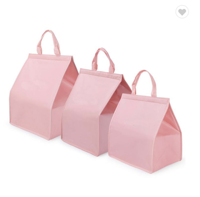 Un buen precio. Bolsa de aislamiento de pasteles triangulares no tejidos de 4 / 6 / 8 pulgadas Bolsa de enfriador de mariscos de aluminio en línea
