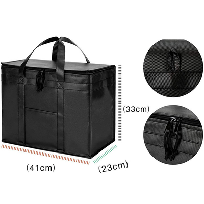Un buen precio. Bolsa de enfriador aislante negro refrigerado con papel EPE en línea