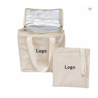 Un buen precio. Bolsa de comida aislada ecológica Bolsa de algodón de lienzo para el supermercado en línea