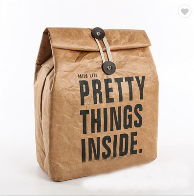 Un buen precio. OEM bolsas de comida de papel de Kraft aislado marrón bolsas de enfriador térmico para picnic de alimentos en línea