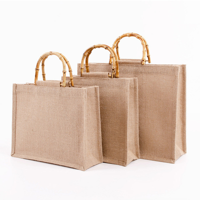 Un buen precio. Bolsas de yute hechas a mano y naturales Bolsas de compras de Hesse ecológicas en línea