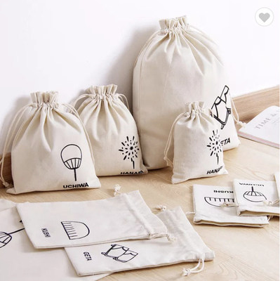 Un buen precio. Bolso de tejido de algodón muselina de color pequeño personalizado en línea