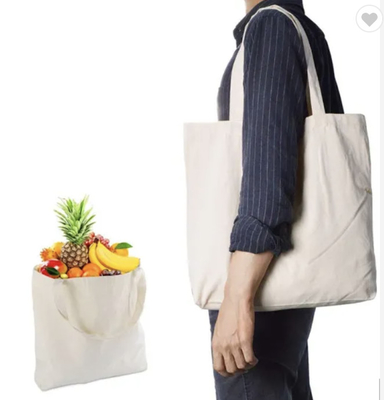 Un buen precio. 2022 Bolsas personalizadas con logotipo Bolsas de comestibles de lona de algodón negro 230gm en línea