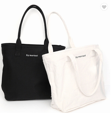 Un buen precio. Reciclado 10 oz 12 oz Blanco Negro de lienzo bolsa de toque de algodón orgánico para mujeres en línea