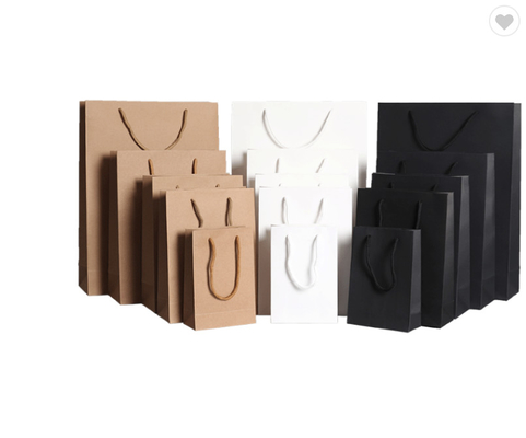 Un buen precio. Bolsas de papel personalizadas para llevar o entrega de alimentos Negro Blanco Marrón en línea
