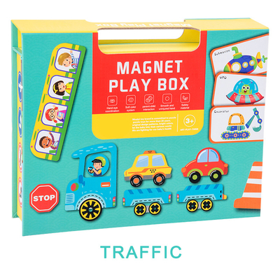 OEM Educativo Puzzle Magnético Caja de Tráfico Tema Para Niños de 2 Años
