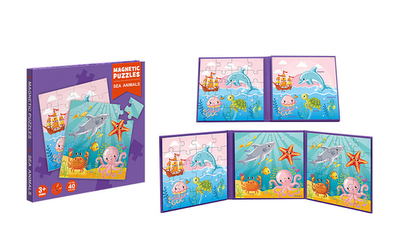 Un buen precio. Juguetes Educativos Magnéticos Preescolares Animales Marinos Puzzles Para Niños De 3 Años + en línea